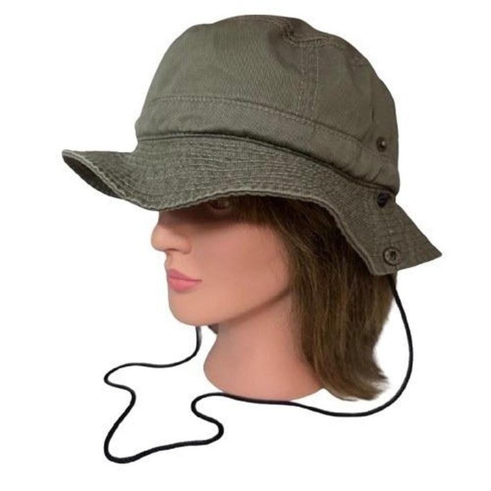 Wasteland Weekend Burning Man Mil Surp Bucket Hat Drawstring Post Apocalyptic